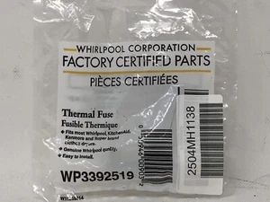 Whirlpool Corporation werkseitig zertifizierte Teile Thermosicherung WP3392519 - Bild 1 von 5