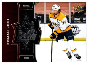 Roman Josi 2020-21 Upper Deck SPx Finite /2999 #SF-17 Nashville Predators