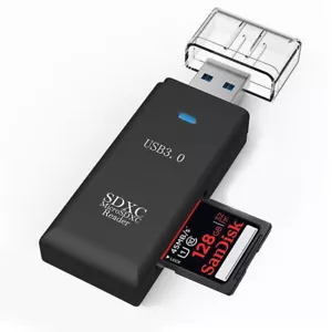 2 in 1 USB 3.0 Micro SD SDXC TF T-Flash Memory Card Reader Adapter High Speed US - Picture 1 of 10