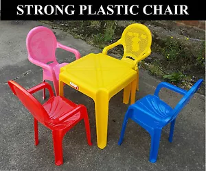 Kids Set of Childrens Kids Plastic Table and Chairs Nursery Sets Outdoor New - Picture 1 of 1