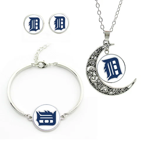 M98 Detroit tigers team logo set -necklace, bracelet, earrings Cover