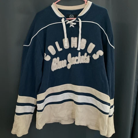 Columbus Blue Jackets G-III By Carl Banks Jersey Sweater Size Large Cover