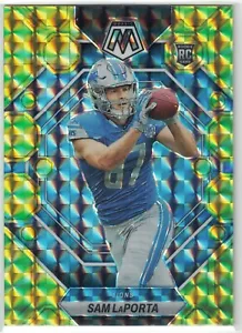 2023 Panini Mosaic - Rookies Reactive Yellow Mosaic Prizm #360 Sam LaPorta (RC) - Picture 1 of 2