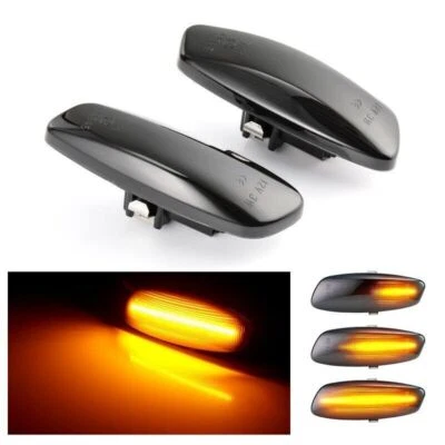 Dynamic Side Marker LED Turn Signal Indicator Blinker Lights For Peugeot 308 207 - Image 1 of 4