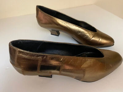 Markio cuero bronce, talla 6, Made in Italy. Principios años 80 vintage Foto 1 de 4