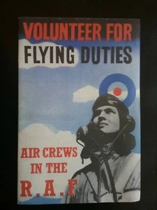 FLYING DUTIES BOOKLET , WARTIME R.A.F. RECRUITMENT   , HISTORY WORLD WAR II  - Picture 1 of 11