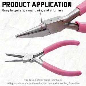 2 PCS Precision Beading Pliers Mini Jewelry Repair Pliers Jewelry Pliers DIY - Picture 1 of 7