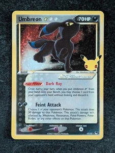 2021 Pokemon UMBREON #17/17 Celebrations Classic Collection POP Series 5 Holo - Picture 1 of 3