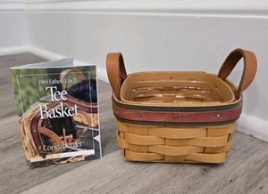 LONGABERGER TEE BASKET 1999 Vatertag mit SCHUTZ, KARTE Sm. Quadratisch, sehr guter Zustand Zustand - Bild 1 von 9