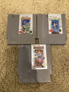 Nes Nintendo Castlevania 1 2 3 Set Trilogy mit Schutzhüllen getestet! - Bild 1 von 5