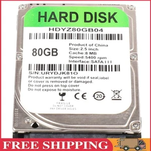80 GB Wewnętrzny dysk twardy 2,5 cala SATA III 5400 obr./min Dysk twardy do laptopa-Comp - Zdjęcie 1 z 5