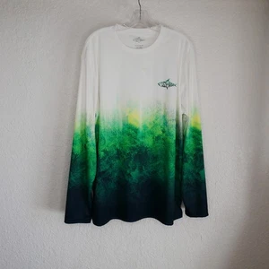 Fish N Vibe Shirt XL Graphic Tee Long Sleeve Crew Neck - Picture 1 of 10