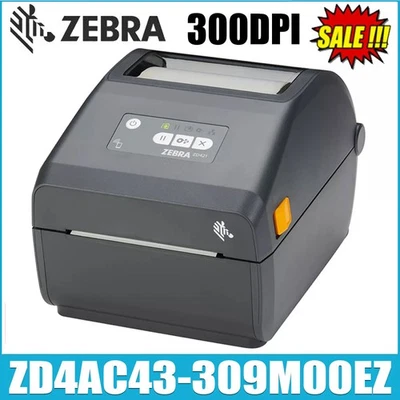 Zebra ZD421 USB ZD4AC43-309M00EZ 300dpi Desktop Thermal Barcode Label Printer - Image 1 of 4