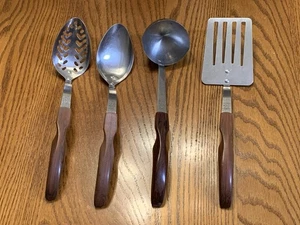 Cutco Utensils Spatula, Solid Spoon, Slotted Spoon, and Ladle Vtg Set of 4 - Picture 1 of 13
