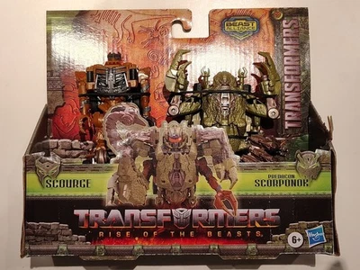 2022 Transformers - Rise of the Beasts - SCOURGE & PREDACON SCORPONOK - New/MIP - Immagine 1 di 2