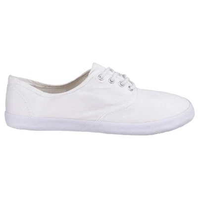 Group Five Mirak GB Plimsolls White Manufactured with a Textile Upper, Rubber