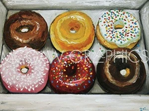 Donuts Sweet Dessert, Roz, Wall Decor Art Print Poster 11" x 14" 339 - Picture 1 of 1