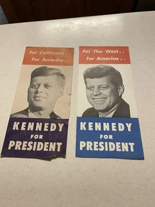 JFK John F Kennedy 1960 Presidential Campaign Brochures From California Orig - Picture 1 of 8