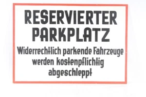 Old Sign Berdinaks Reserved Parking ... Towed at Cost - Picture 1 of 8