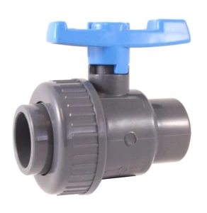 PVC SINGLE UNION BALL VALVE 3/4" - Socket - (Pack of 12) - Picture 1 of 3