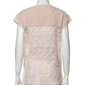Alberto Makali Boho Spitzen Wickeltop High Low Flügelärmel Oberteil Pastell Rosa Gr. XS - Bild 1 von 6