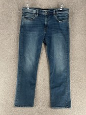 Revtown Jeans Adult 38X30 Blue Sharp Straight Leg Casual Mid Rise Mens
