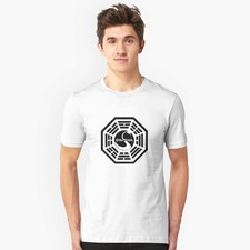 Dharma Initiative swan logo t-shirt Vintage Gift For Men Women Funny Tee