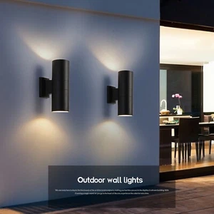 Outdoor Up and Down GU10 Wall Light Mounted Fixture Sconce Exterior Lamp - Picture 1 of 6