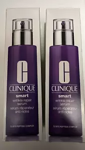 Lot of 2 Clinique Smart Wrinkle Repair x Serum CL1870 PEPTIDE Complex 1.7oz Each - Picture 1 of 5