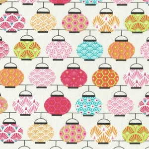 Textilien français Japanische Laternen Stoff (Mehrfarbig) 100% Baumwolle 160 cm breit - Bild 1 von 5