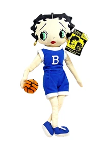 VTG Betty Boop KELLYTOY 16" Plush Doll “Basketball Betty” With Tag Fabric Doll - Picture 1 of 6