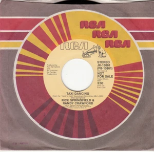 RICK SPRINGFIELD + RANDY CRAWFORD - TAXI DANCING - PROMO RCA 45 - GREAT SHAPE - Picture 1 of 2