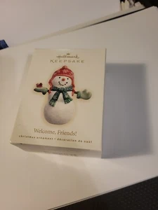 Hallmark Keepsake Ornament new in box 2007 Welcome Friends snowman Christmas - Picture 1 of 3