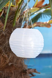 IKEA SOLVINDEN Solarhängeleuchte LED Lampion Solar rund weiß 22 cm Neu; K1 483 - Bild 1 von 2