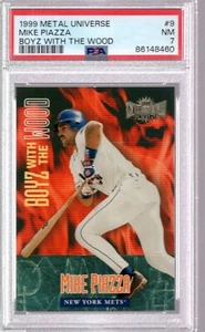 Metal Universe 1999 MIKE PIAZZA Boyz con il legno #9 PSA 7 - Foto 1 di 1