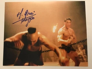 GFA Kickboxer Movie Tong Po * MICHEL QISSI * Signed 11x14 Photo PROOF MH7 COA - Picture 1 of 6