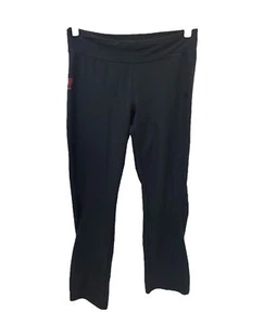 Women’s Medium Leggings Adidas Black Wisconsin Badgers Climalite Athletic - Picture 1 of 8