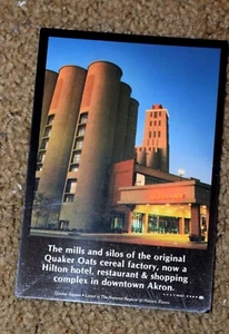 VINTAGE, POSTCARD "MILLS and SILOS OF THE ORIGINAL QUAKER OATS," (4" x 6"), New - Picture 1 of 3