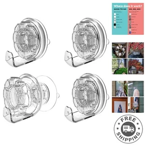 Versatile Wreath Hanger Hooks - 12 lbs Capacity for Indoor/Outdoor Use, 4-Pack - Picture 1 of 10