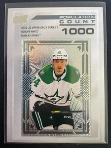 Roope Hintz 2022-23 Upper Deck Series Population Count 1000 Insert Card #PC-30