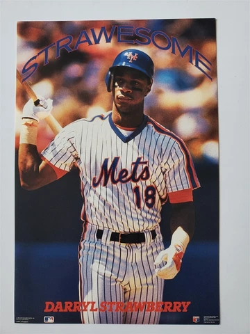 Costacos Brothers 4x6" POSTCARD Strawesome DARRYL STRAWBERRY New York Mets Cover