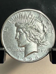 1926-S Peace Silver Dollar Circulated Extremely Fine Mirror Proof-Like CW Luster - Picture 1 of 2