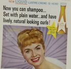 1959  Lustre Creme Shampoo Debbie Reynolds Beauty Hair Salon Decor Print Ad 
