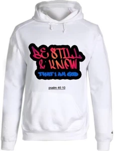 Be Still and Know That I am God Graffiti White Sweater - Picture 1 of 1