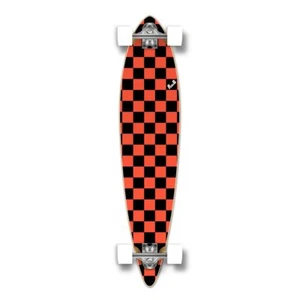 Yocaher Pintail Longboard Complete Checker Orange - Bild 1 von 1