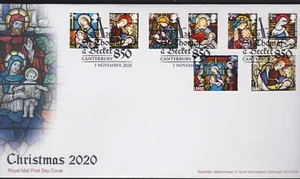 2020 - Christmas FDC - Canterbury Postmark - Sent Post Free - Bild 1 von 2