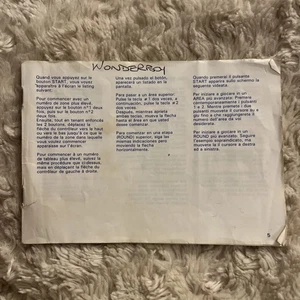 SEGA Master System Instruction Manual - WONDER BOY only - Picture 1 of 3
