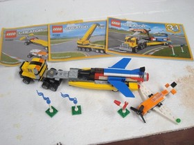 LEGO CREATOR #31060 Airshow Aces, 100% Complete, RETIRED, planes, 3 in 1