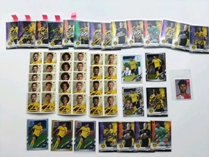 Lote de pegatinas y tarjetas BVB Panini Topps numeradas Haaland Rookie Adeyemi Sancho - Imagen 1 de 7
