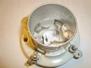 Eine einzelne Vintage Röhrenfassung, von Johnson, für 4-polige Röhren, 845, 211/VT-4C, etc. - Bild 1 von 3
